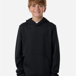 Team 365 Youth Squad Hooded Tech Fleece Pullover