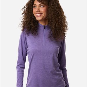 AllPro Women's Pro-Lock Performance Mélange Quarter-Zip Pullover