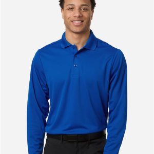 CORE365 Men's Nova Performance Long Sleeve Pique Polo