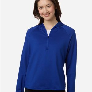 Team 365 Women's Qualify Quarter-Zip Hooded Pullover