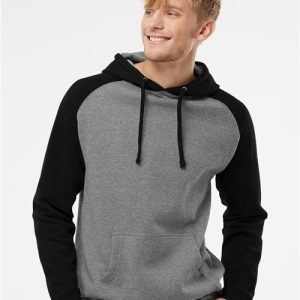 Independent Trading Co. Unisex Raglan Hooded Sweatshirt