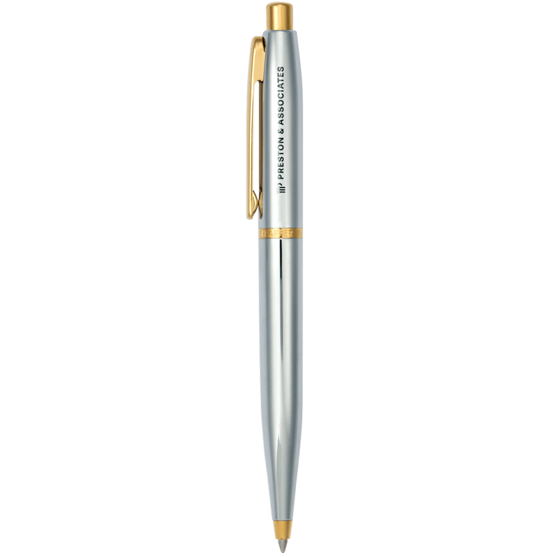 Sheafferr VFM Polished Chrome with Gold Ballpoint