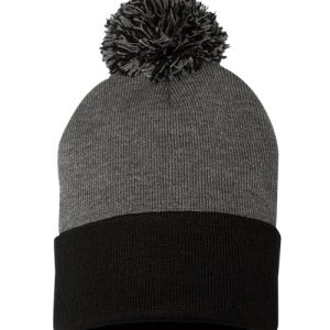 Sportsman 12" Pom-Pom Cuffed Beanie