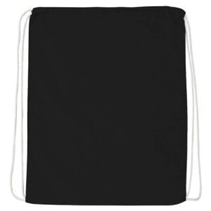 Q-Tees Economical Cotton Drawstring Bag