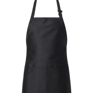 Q-Tees Full-Length Apron with Pouch Pocket
