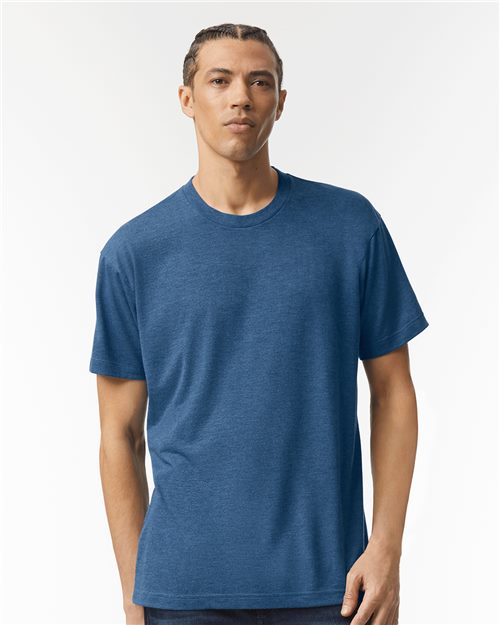 American Apparel Unisex Triblend Track Tee