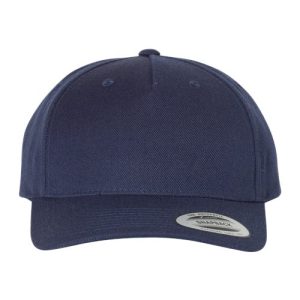YP Classics Premium Five-Panel Curved Bill Snapback Cap