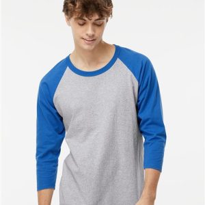 M&O Raglan Three-Quarter Sleeve Baseball T-Shirt