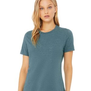 BELLA + CANVAS Women’s Relaxed Fit Heather CVC Tee