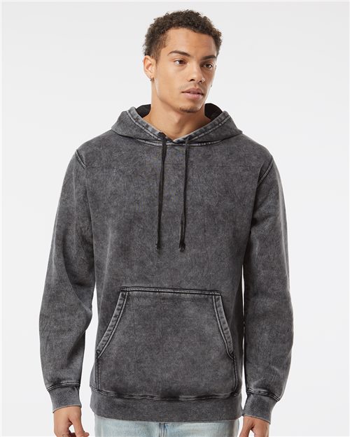 Independent Trading Co. Unisex Midweight Mineral Wash Hooded Sweatshirt