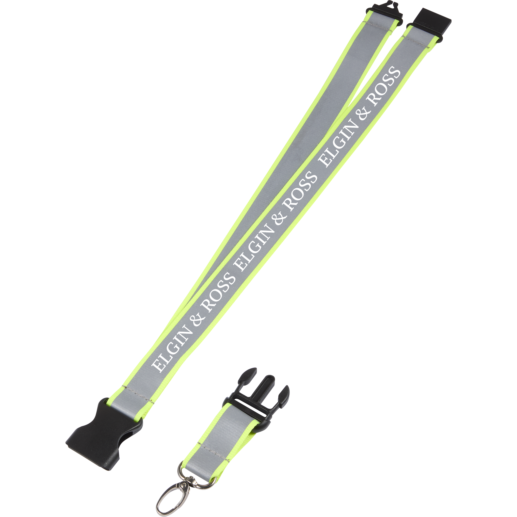 Recycled Polyester Reflective Lanyard