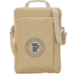Vertical Recycled Messenger Bag