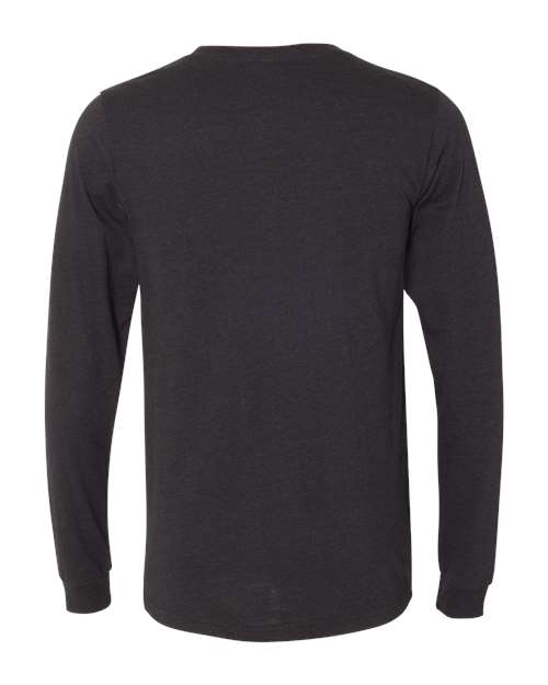 BELLA + CANVAS Heather CVC Long Sleeve Tee - Image 15