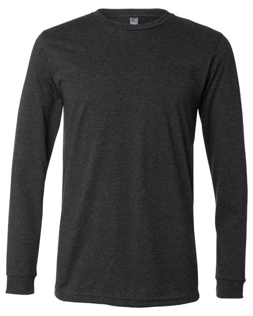 BELLA + CANVAS Heather CVC Long Sleeve Tee - Image 4