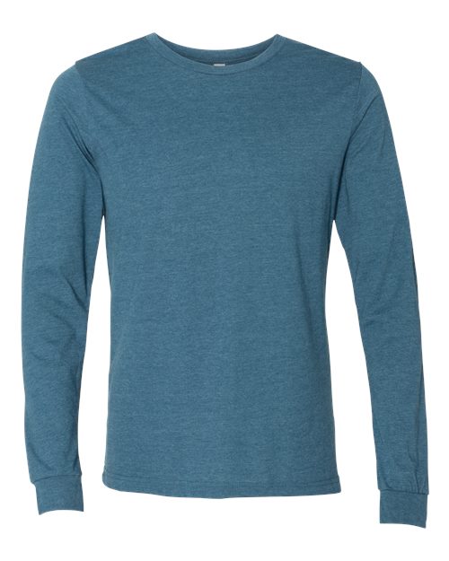 BELLA + CANVAS Heather CVC Long Sleeve Tee - Image 7