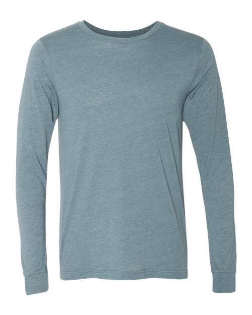 BELLA + CANVAS Heather CVC Long Sleeve Tee - Image 12