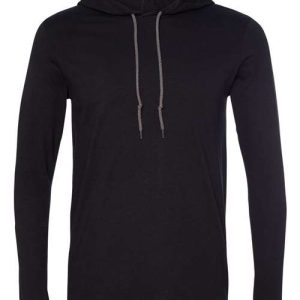 Alternative view of Gildan Unisex Softstyle® Lightweight Hooded Long Sleeve T-Shirt