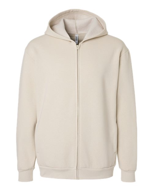 American Apparel Unisex ReFlex Fleece Full-Zip Hoodie Sweatshirt - Image 3
