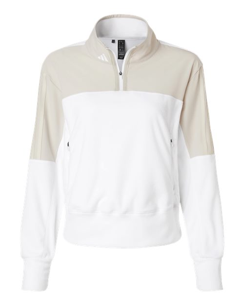 Adidas Women's Fleece Quarter-Zip Pullover - Image 2