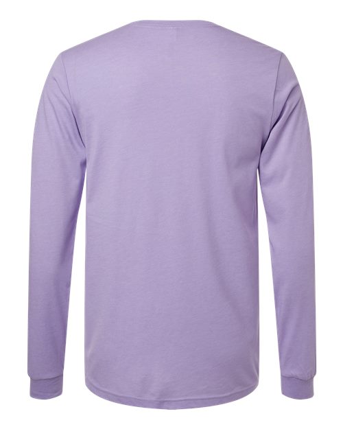 BELLA + CANVAS Heather CVC Long Sleeve Tee - Image 18