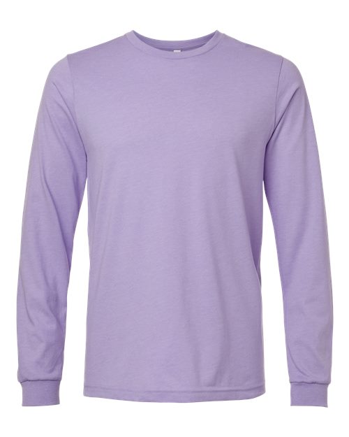 BELLA + CANVAS Heather CVC Long Sleeve Tee - Image 6