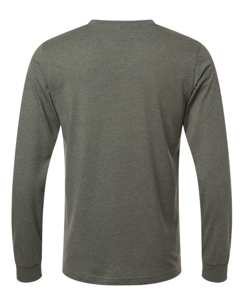 BELLA + CANVAS Heather CVC Long Sleeve Tee - Image 20