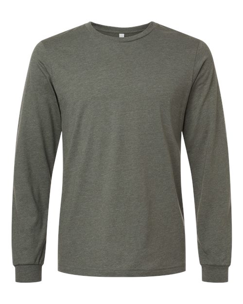 BELLA + CANVAS Heather CVC Long Sleeve Tee - Image 8