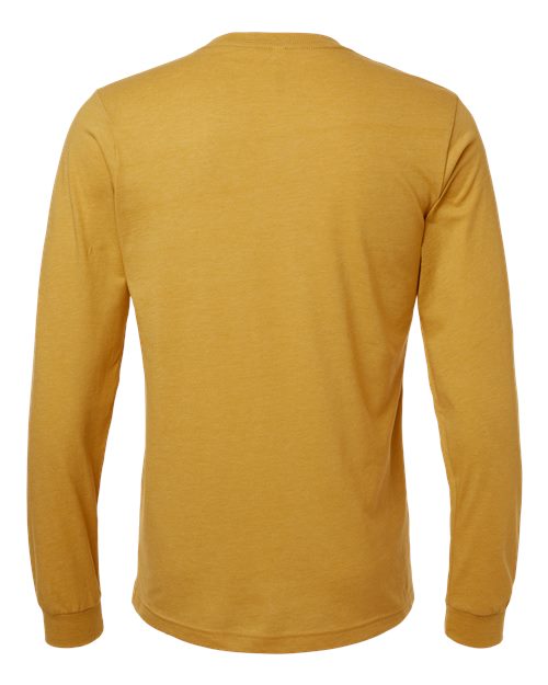 BELLA + CANVAS Heather CVC Long Sleeve Tee - Image 21
