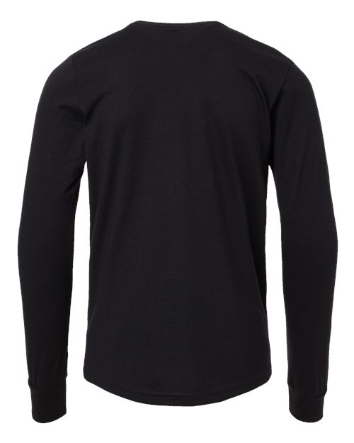 BELLA + CANVAS Youth Heather CVC Long Sleeve Tee - Image 6