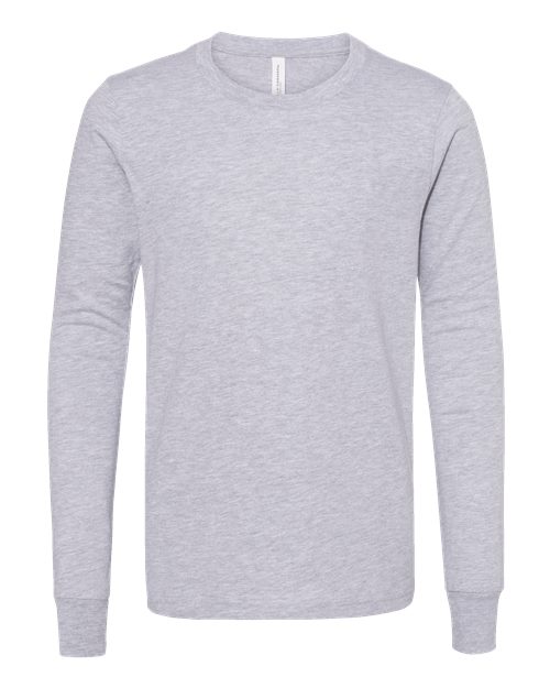 BELLA + CANVAS Youth Heather CVC Long Sleeve Tee - Image 2