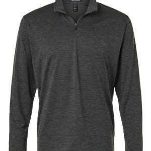 Alternative view of AllPro Men's Pro-Lock Performance Mélange Quarter-Zip Pullover