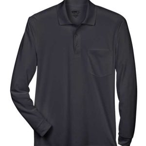 Alternative view of CORE365 Men's Pinnacle Performance Long Sleeve Piqué Polo with Pocket