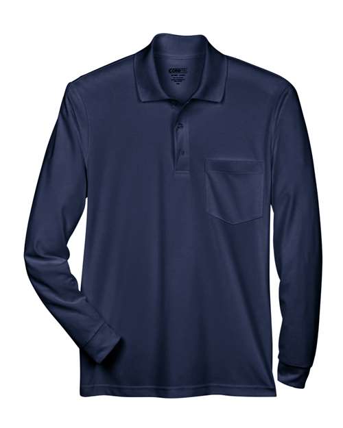 CORE365 Men's Pinnacle Performance Long Sleeve Piqué Polo with Pocket - Image 4