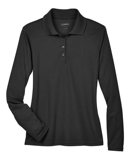 CORE365 Women's Pinnacle Performance Long Sleeve Piqué Polo - Image 2