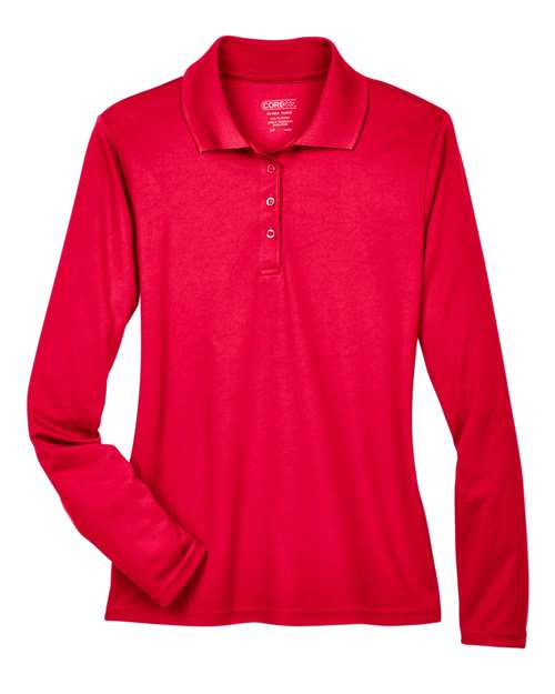 CORE365 Women's Pinnacle Performance Long Sleeve Piqué Polo - Image 8