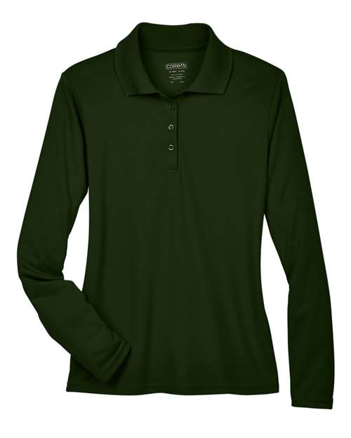 CORE365 Women's Pinnacle Performance Long Sleeve Piqué Polo - Image 9