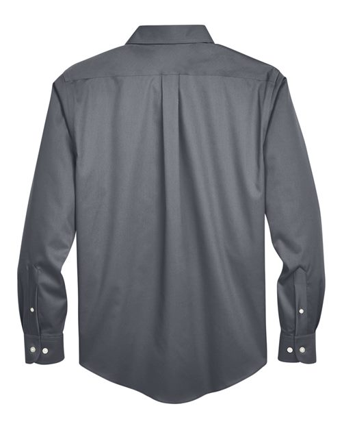 Devon & Jones Men's Crown Collection® Solid Stretch Twill Woven Dress Shirt - Image 7