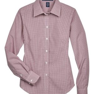 Alternative view of Devon & Jones Women's Crown Collection® Gingham Check Woven Dress Shirt