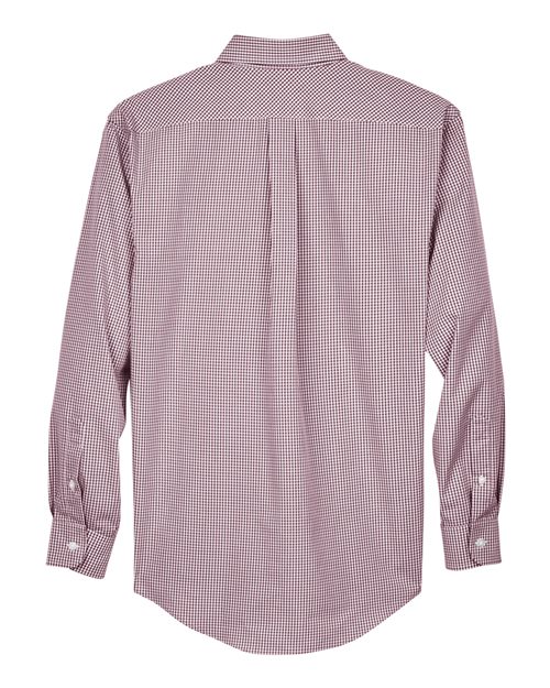 Devon & Jones Men's Crown Collection® Gingham Check Woven Dress Shirt - Image 6