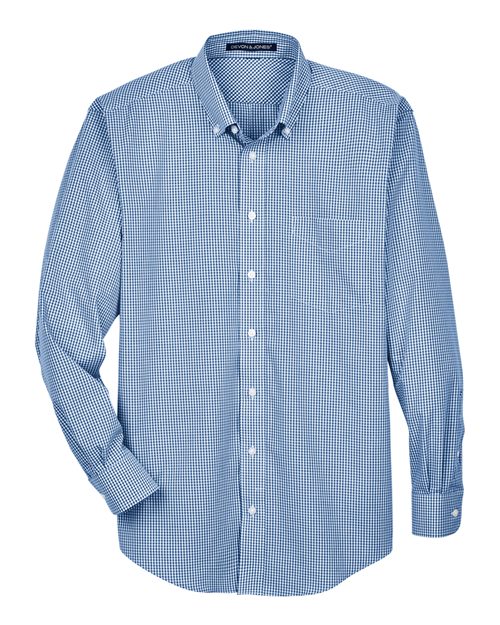 Devon & Jones Men's Crown Collection® Gingham Check Woven Dress Shirt - Image 3