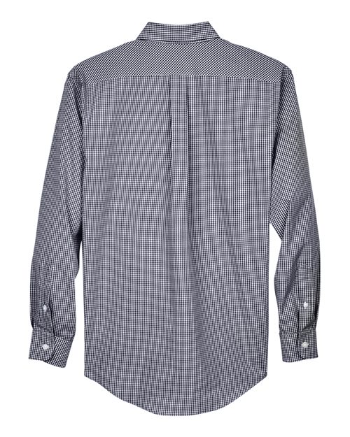 Devon & Jones Men's Crown Collection® Gingham Check Woven Dress Shirt - Image 8