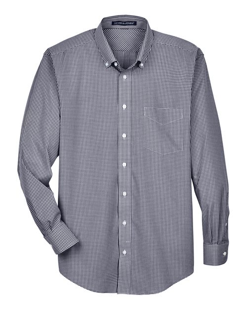 Devon & Jones Men's Crown Collection® Gingham Check Woven Dress Shirt - Image 4