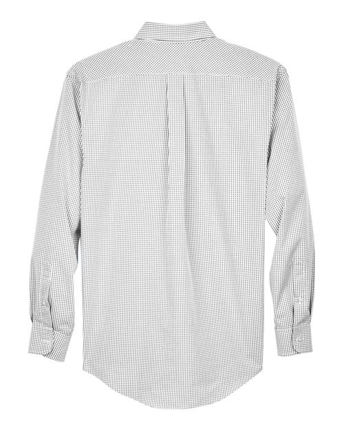 Devon & Jones Men's Crown Collection® Gingham Check Woven Dress Shirt - Image 9
