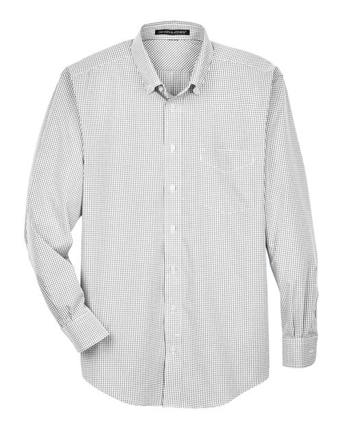 Devon & Jones Men's Crown Collection® Gingham Check Woven Dress Shirt - Image 5