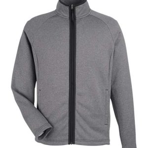 Alternative view of CORE365 Men's Venture Heathered Stripe Full-Zip Jacket