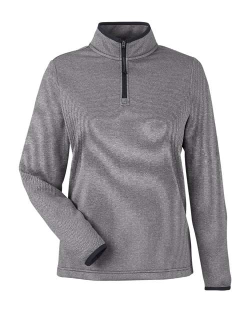 CORE365 Women's Venture Heathered Stripe Quarter-Zip Pullover - Image 2