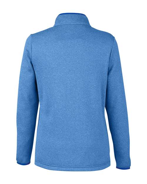 CORE365 Women's Venture Heathered Stripe Quarter-Zip Pullover - Image 9