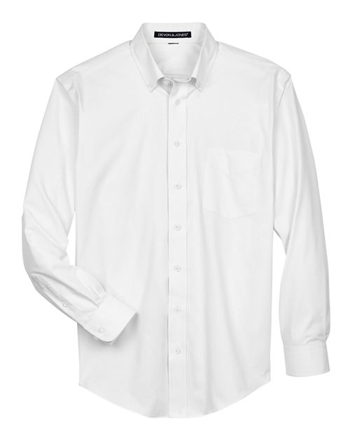 Devon & Jones Men's Crown Collection® Oxford Woven Dress Shirt - Image 4