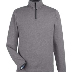 Alternative view of CORE365 Men's Venture Heathered Stripe Quarter-Zip Pullover