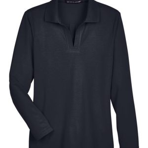 Alternative view of Devon & Jones Women's CrownLux Performance® Plaited Long Sleeve Polo